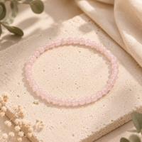  Rozenkwarts Armband 4 mm – Liefde & Harmonie